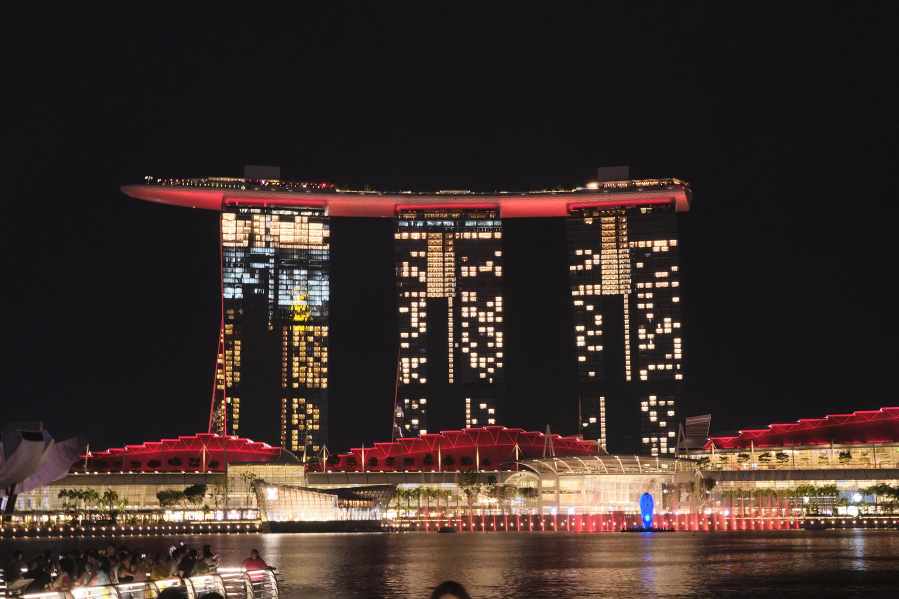 新加坡滨海湾夜景